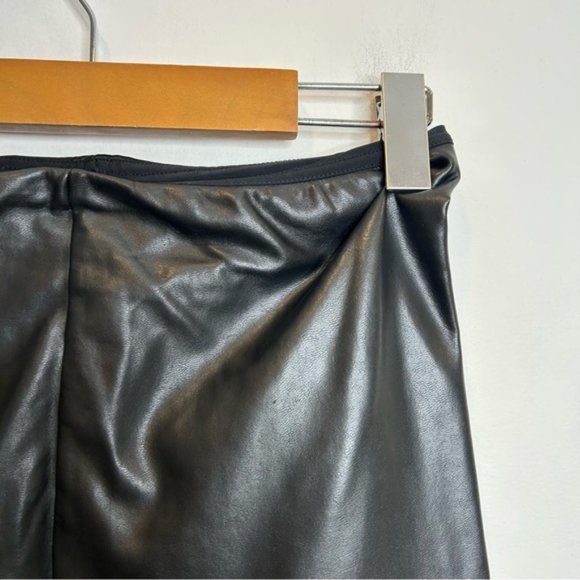 Aritzia Wilfred Free Faux Leather Leggings Black - Picture 2 of 6